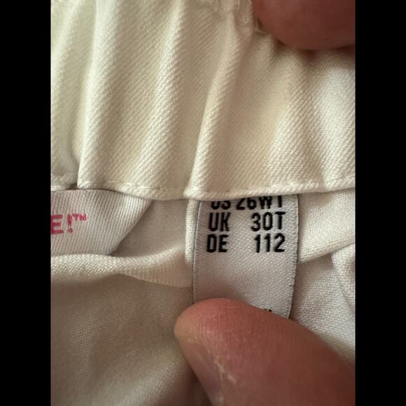 Isaac Mizrahi Live White Pull-On Pants Women’s Plus 26W Tall Cotton Blend NWOT - Picture 8 of 10